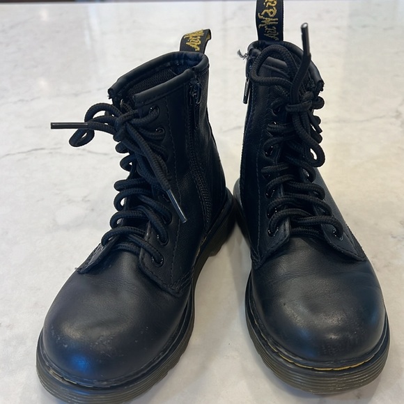 Dr. Martens 1460 J Black Leather Lace Up Boots sz 11 - Picture 10 of 10